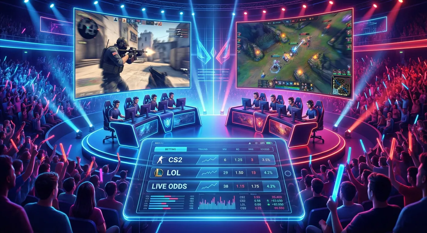Esports-vedonlyönti: Näin lyöt vetoa CS2-  LoL- ja DOTA2 otteluista
