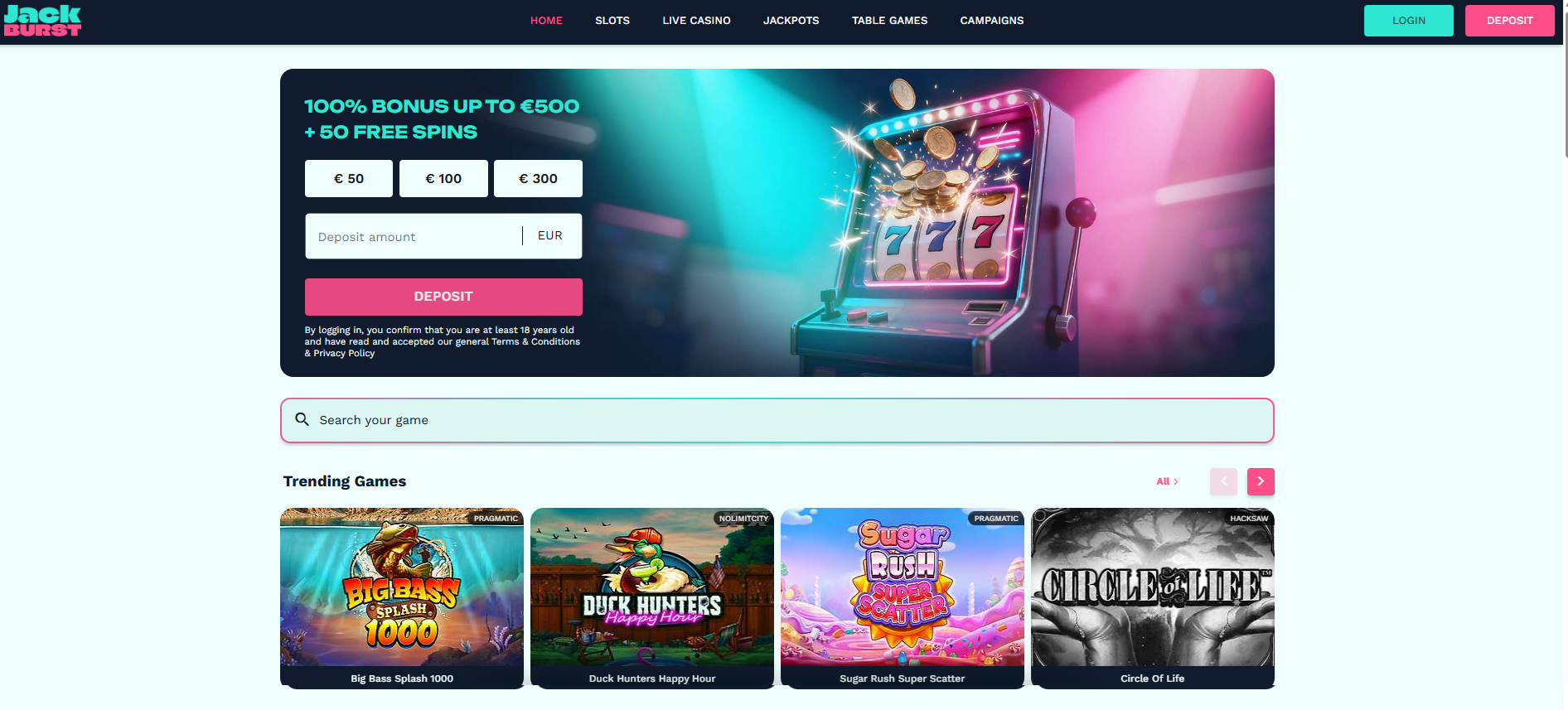 Screenshot JackBurst