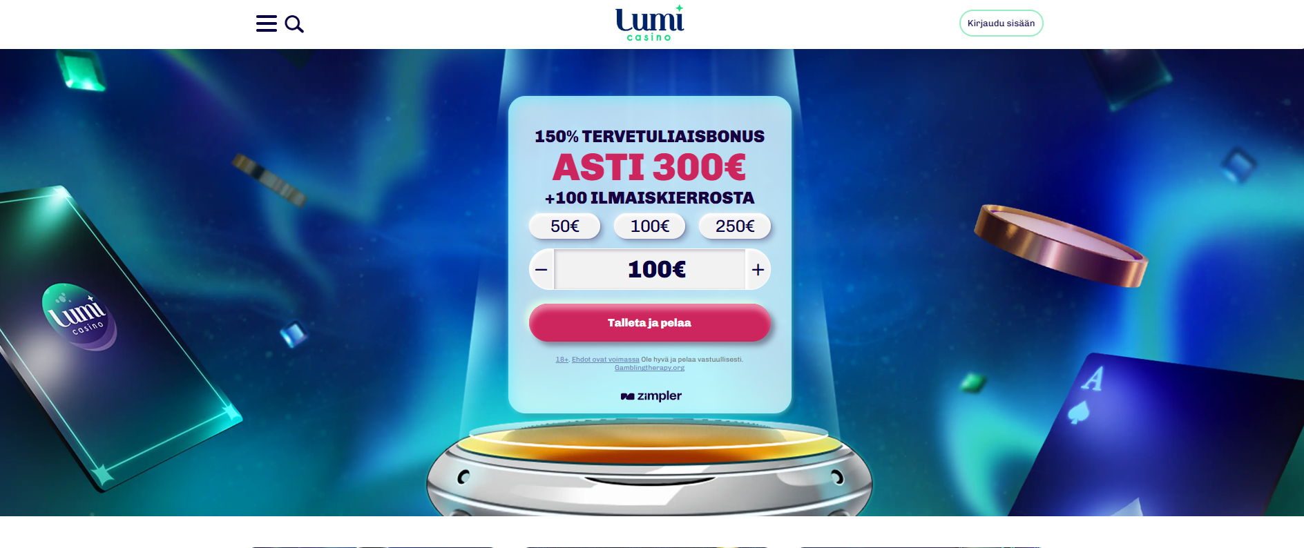 Kuvankaappaus Lumi Casino