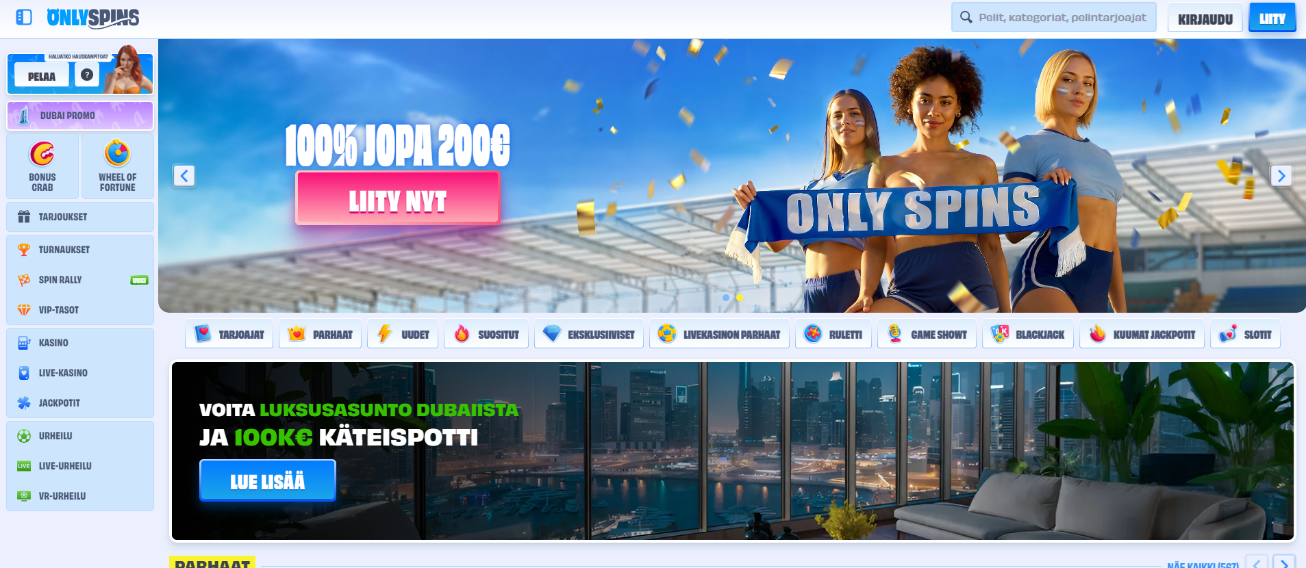 Kuvankaappaus OnlySpins