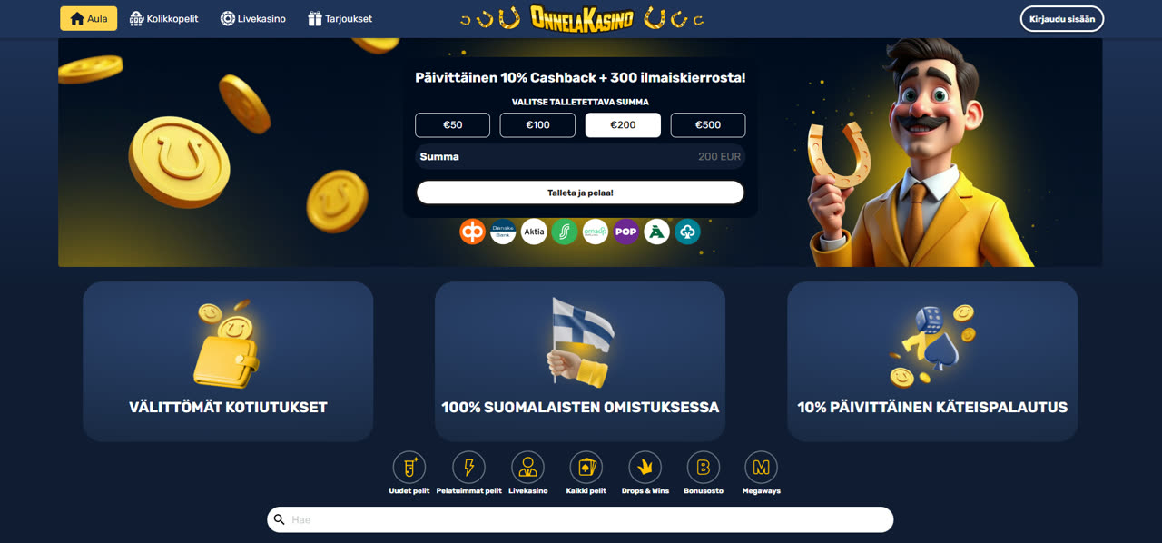 Kuvankaappaus Onnela Kasino
