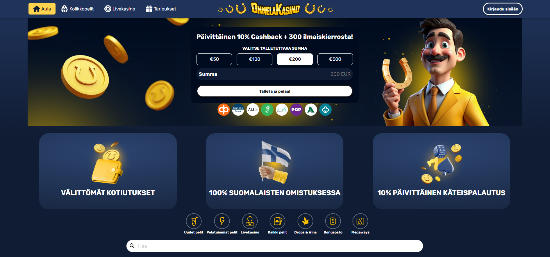 Kuvankaappaus Onnela Kasino