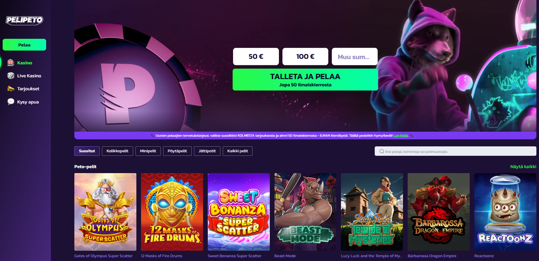 Kuvankaappaus Pelipeto