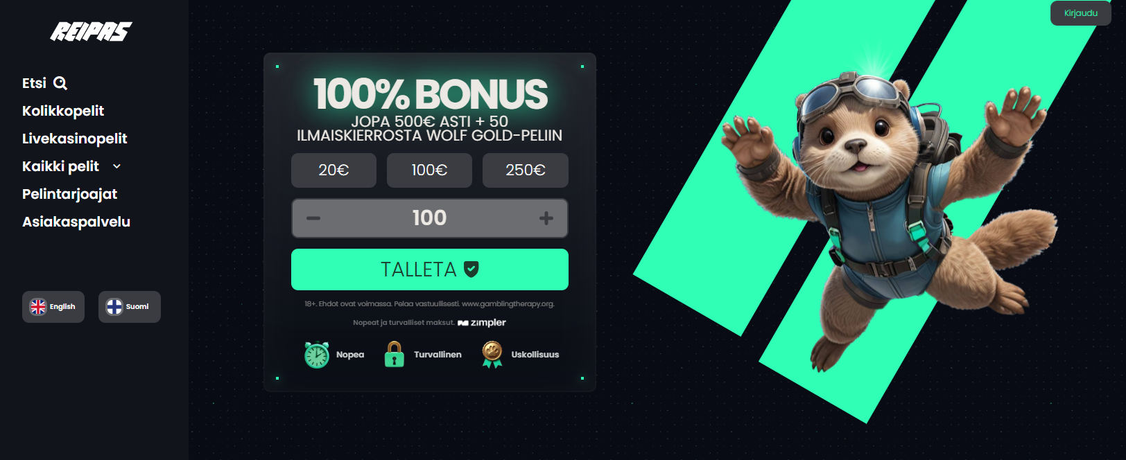 Kuvankaappaus Reipas Kasino