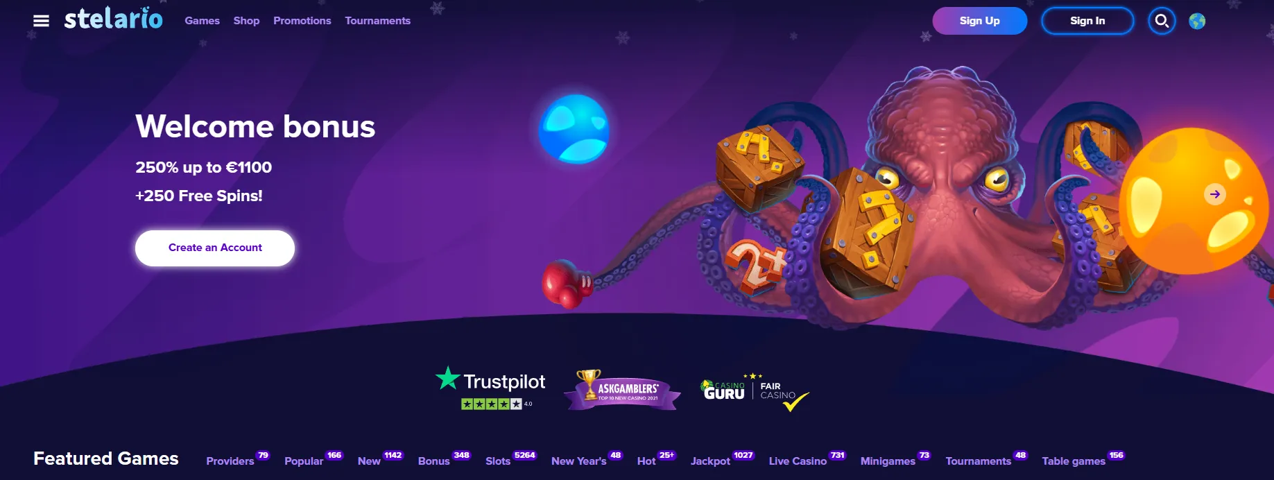 Screenshot Stelario casino