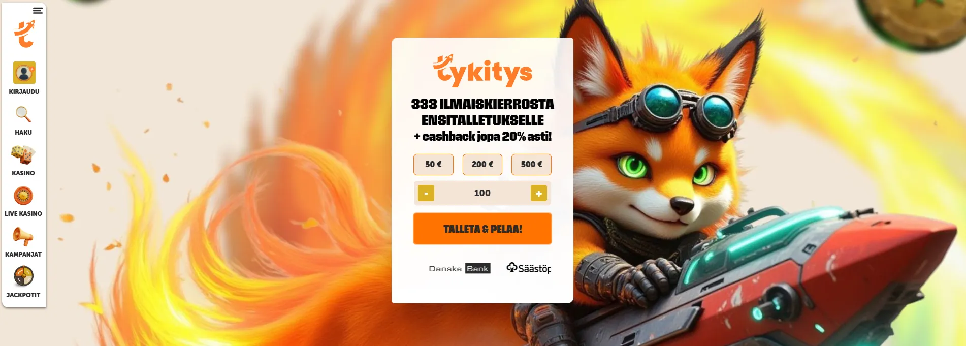 Kuvankaappaus Tykitys